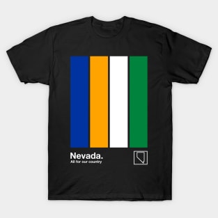 Nevada State Flag  // Original Minimalist Artwork Poster Design T-Shirt